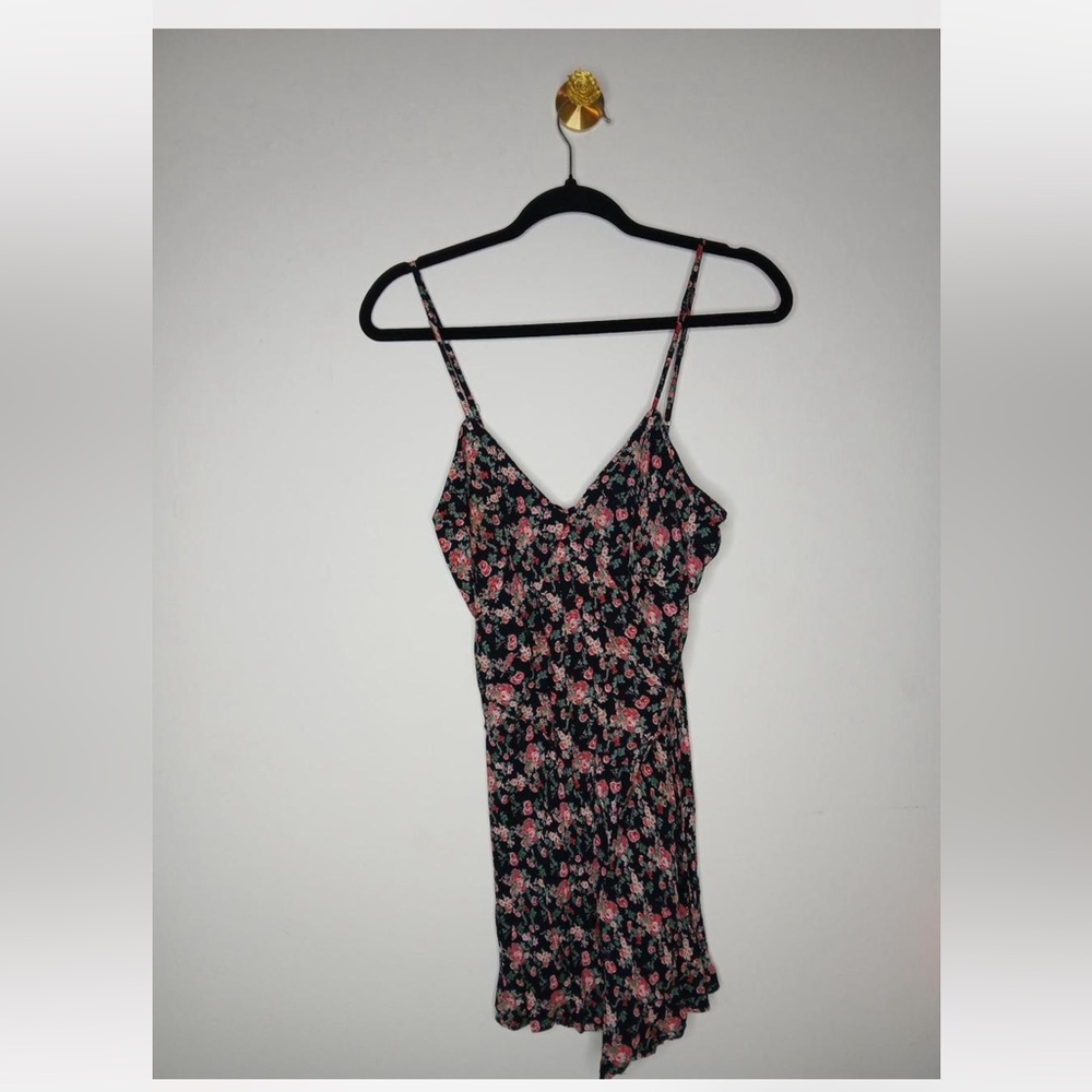 Fun & Flirt Black Floral Romper